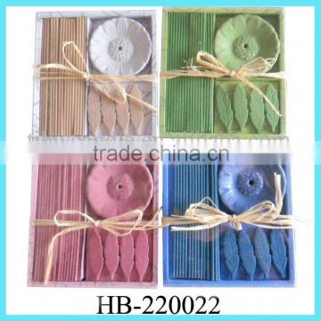 incense stick with ceramic incense holder gift set