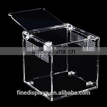 Acrylic Reptile Terrarium Habitat for Juvenile and Small Arboreal Tarantulas Chameleon Snails or Other Larval Reptiles photo-3