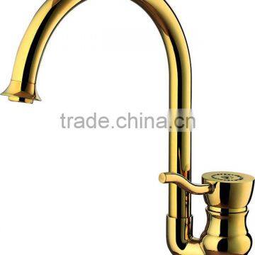 Gold plating kitchen faucet mixer DG1013