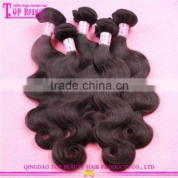 2016 Wholesale 100% Natural indian hair unprocessed Virgin Body Wave Indian Human Hair