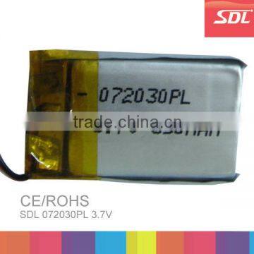 Factory SDL 3.7V 1100mAh Li-polymer 053759PL lithium polymer battery