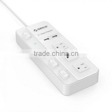 2015 New Design Electric Socket 3 Outlets Smart Retractable Power Strip CE FCC ROHS Approval