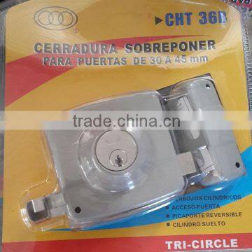 High Quality Tri-Circle Rim Door Lock CHT36B