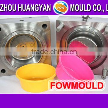 1 cavity colored household plastic washbasin injection mould