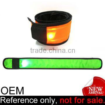 Party Events Gift Cheap Custom Logo Printing LED Flashing Slap Wristband