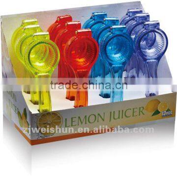 plastic colorful lemon juicer