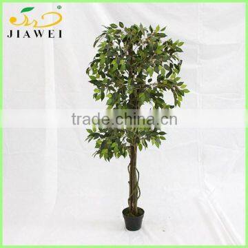 cheap decorative artificial ficus wooden tree house