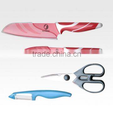CK-6007 Colorful Hot New Product 4 PCS for 2016 kitchen ceramic folding knife/kitchenware chef special used knife set