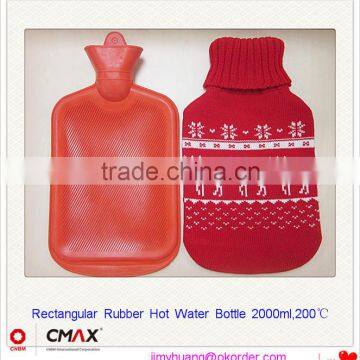 Hot Water Bottle Animal Plush Cover 2000ml Natural Rubber Medical Houseware /JH photo-2