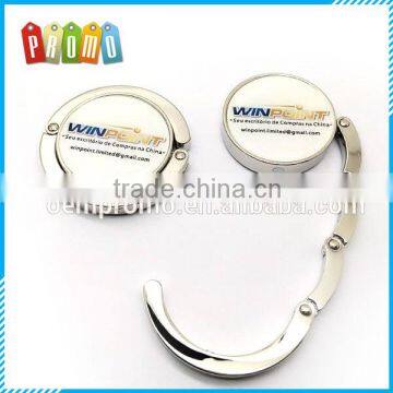 Wholesale Promotional Metal Foldable Bag Hanger With Custom logo