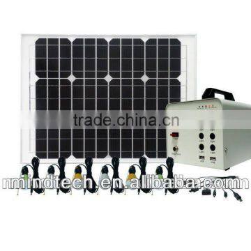 40W portable led solar light system with led bulb/ solar lighting kit for prefab house