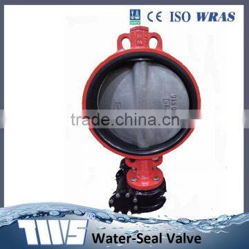 DN400 Rubber Seal Butterfly Valve Wafer type for Water Supply 16 Inch