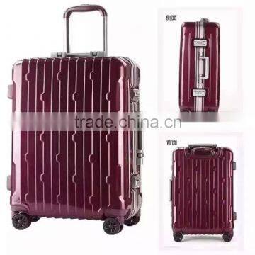 Top Quality 360 Universal Wheels Aluminum soft metal trolley luggage