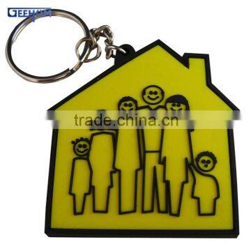 house shaped 3d pvc hanger