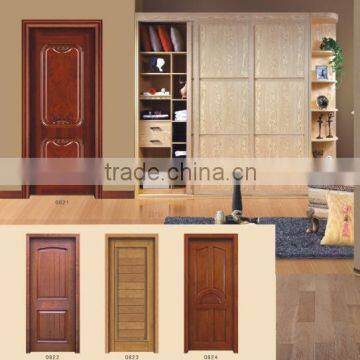 Hot china products wooden single door designs laminate wooden door