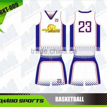 sublimated printing women basketball outfit