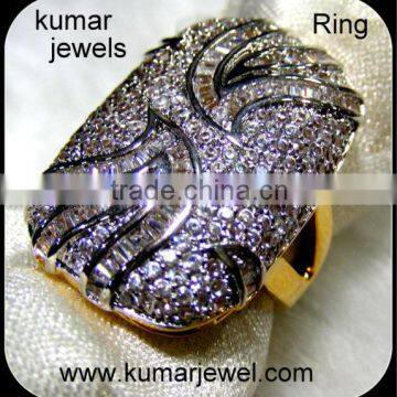 Big diamond square ring