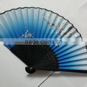 Bamboo Silk Fan Craft Fan Lady Elegant Hand Fan photo-3