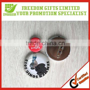 Promotional Gifts Custom Printing Round Metal Pin Badge