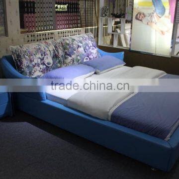 wholesale modern bedroom furniture synthetic leather bed for sale
