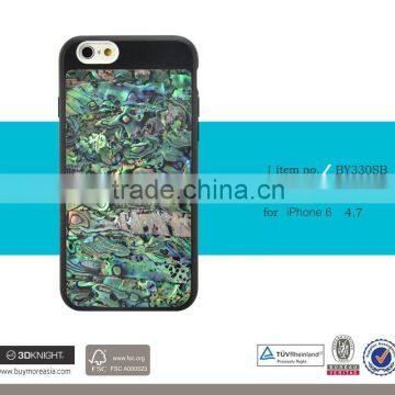 2016 New Products 100% Natural Seashell PC Frame Cell Phone Case for Iphone 6s, Hard Case for Iphone 6s Plus Phone Case photo-3