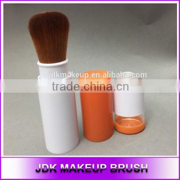 Hot sale Refillable body powder brush, Retractable makeup brush, Loose powder container with brush