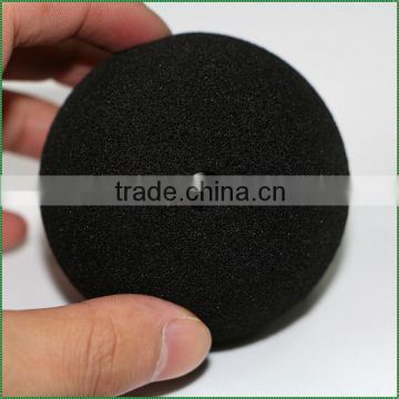 Recyclable packaging foam sponge stainless steel ball with hole