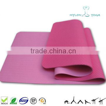 2016 new product high elasticity anti-slip custom print tpe yoga mat