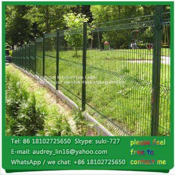 High security fencing coated border green garden wire mesh fence