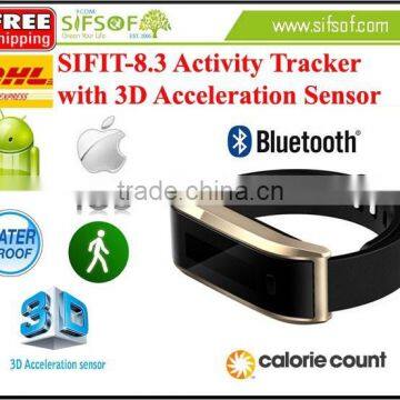 SIFIT-8.3 Activity Tracker With 3D Acceleration Sensor. Smart Bracelet Pedometer. Activity Tracker With 3D Acceleration Sensor.