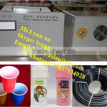 plastic cask/plastic bucket corona treatment machine