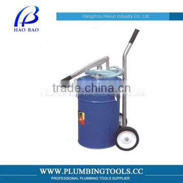 HAOBAO HX-3017 Hand Operated Oil Pump with Wheels made in china