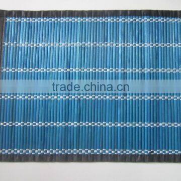 Blue colored bamboo table mat 100% made in Vietnam