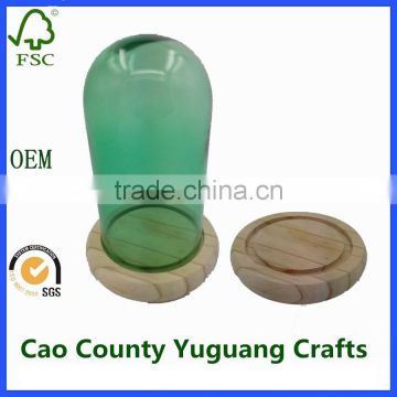 round wooden base for bottles