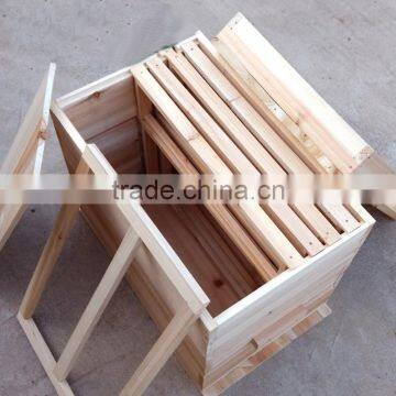 newest cheapest solid wood langstroth bee hive accept customize from Henan Baichun