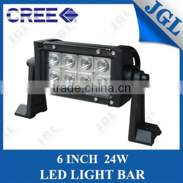 professional wholesale led bar light mini,china cree 3W*8pcs off road light bar,24w led dual row light bar cree