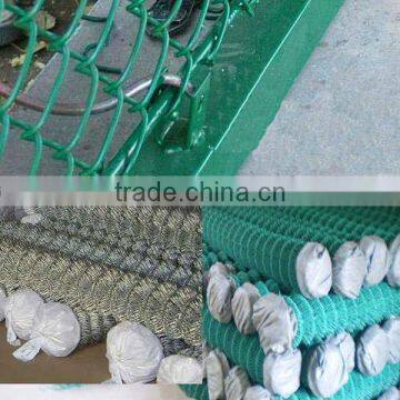 Plastic coating Sports ground fence / 50*50mm Chain link fencing