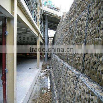 Galvanized/PVC Coated Retaining Gabion Wall