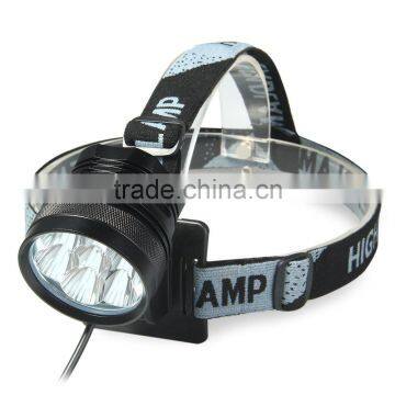 7 LED Rechargble Cycling Front Light 3 Modes 10500lm Headlamp With Lithium Battery Pack - US/EU Plug Camping Bike Accessories photo-2