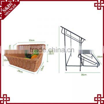Functional Durable Rattan Display Stand Basket by Experienced Factory photo-3