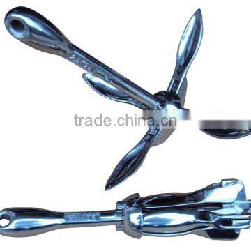 High Tensile 10KG Stainless Steel Folding Boat Anchor