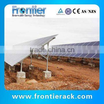 ground screw for solar panel mounting system