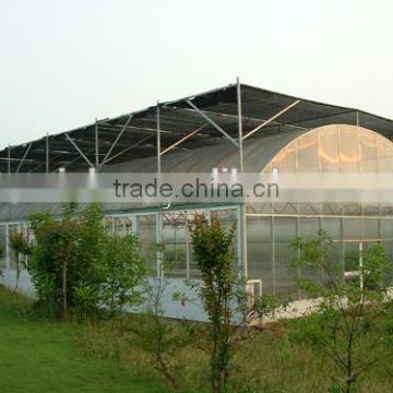 Independent external blinds plastic greenhouse arch