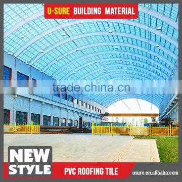 Hot sale pvc translucent sheet for plastic roof gazebos