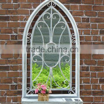 Vintage garden iron mirrors with foral deocation