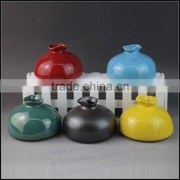 Cone Shape Trendy Hotel and Restaurant Hand Glazed Expensive Stoneware Vase photo-4
