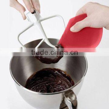 Hot Selling Innovative Silicone Scraper & Spatula with 201 Ttainless Steel Inside For Bowl Cleaning