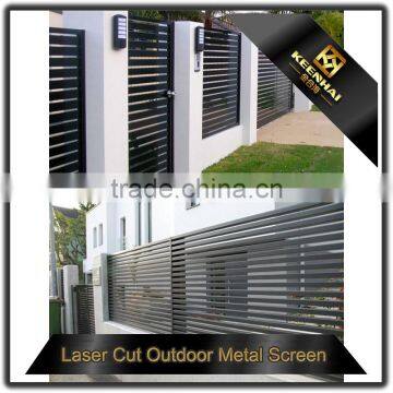 Powder Coated Decorative Outdoor Villa Garden Aluminum Slat Fence