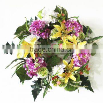 SJ80012018 Holiday Lux Wreathes/plastic Wreath/flower Wreathes With Leaf photo-4