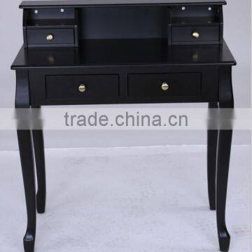 black make-up table/bedroom furniture wooden dresser with drawers/french style dresser
